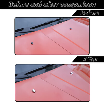 #ad 2pcs Front Rain Wiper Nozzle Spray Cover Trim Cap For Dodge Nitro 2007 12 Chrome $14.99