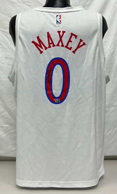#ad Tyrese Maxey Signed Phila. 76ers Fanatics 2022 City Edi. Jersey XL Fanatics 273 $249.99