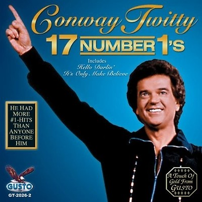 #ad Conway Twitty 17 Number 1s New CD $9.97