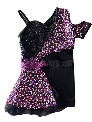 #ad Weissman IC 7 8 Girls Dance Costume Purple Style 11514 Jazz Tap Pageant Recital $26.99