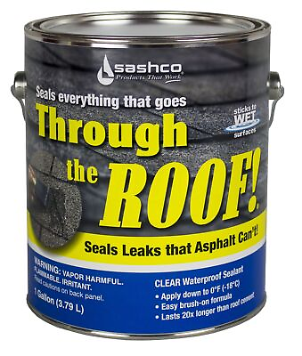 #ad Sashco 14004 Gallon Clear Roof Sealant $98.99