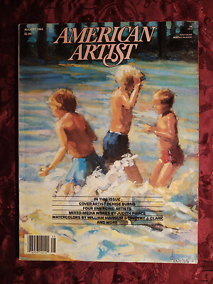 #ad AMERICAN ARTIST August 1984 Denise Burns Jill Cannady Michael Mccurdy $8.80