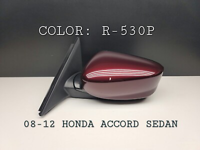 #ad Honda Accord 08 12 Drivers Side View Power Mirror Heated COLOR R 530P $400.00