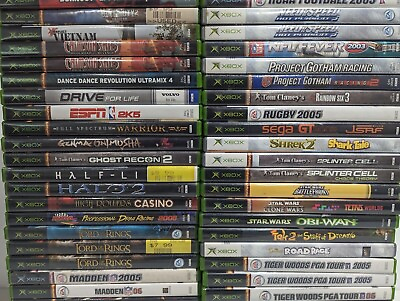 #ad Original Microsoft Xbox Cheap Affordable Games A Z Complete Resurfaced Tested $16.73