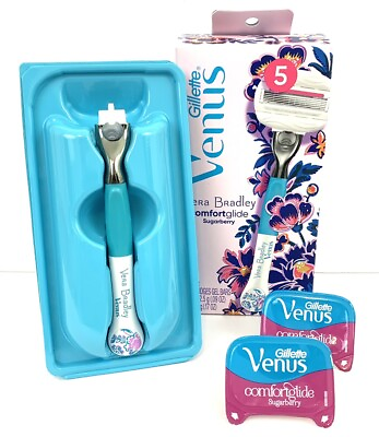 #ad Gillette Venus Razor Vera Bradley Sugar berry 1 Razor W 2 Cartridges sealed Box $13.04