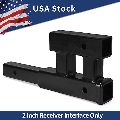 Truck Dual 2quot; Trailer Hitch Receiver Adapter Extender Extension Tow Bicycle Rack $28.81