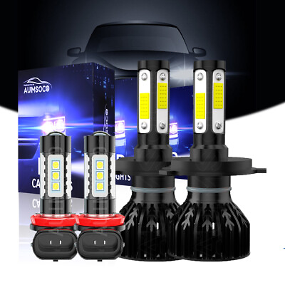 #ad For Toyota Tacoma Cab Pickup 2012 2015 LED Headlight Fog Light Bulbs Xenon White $39.99