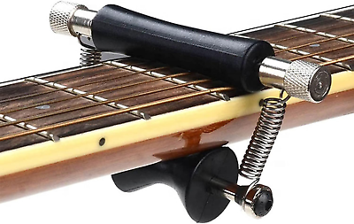 #ad 2 Pack Guitar Rolling Capo Sliding Capo Adjustable Capo for Tuning Tone of Stri $22.99
