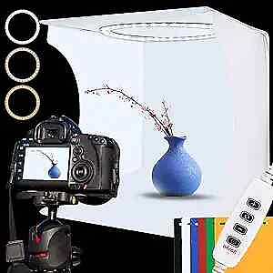 #ad Photo Studio Light Box Kit 12inch x 12inch Photography Adjustable Light Box $47.45