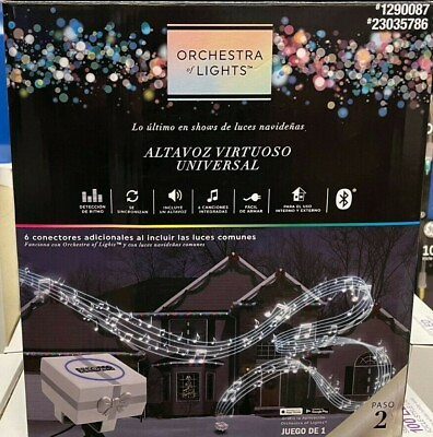 #ad Gemmy Orchestra of Lights LED Light Show Box with Speaker $119.99