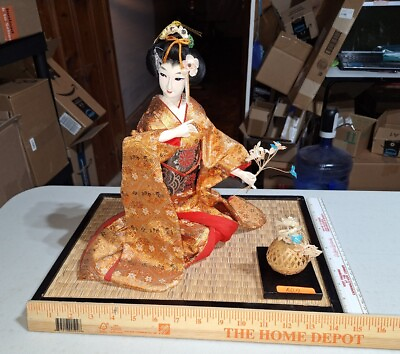 #ad Rare Beautiful Japanese Geisha Doll in a Kimono Asian Oriental $199.99
