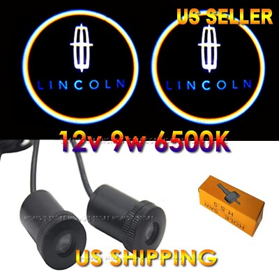 #ad 2Pcs 9w Cree Ghost Shadow Projector Laser Logo LED Lights Courtesy Lincoln $16.65