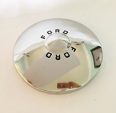 #ad 1949 50 Ford Hubcap Deluxe Style with Painted Letters Pol S S $59.95