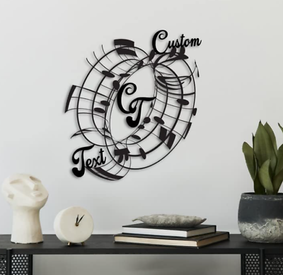 #ad Personalized Music Metal Wall Art and Decor Custom Music Notes Gift Gift $112.31