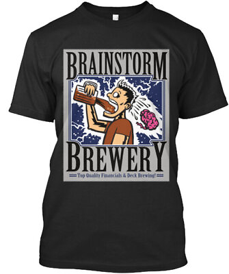 #ad Brainstorm Brewery Logo Full Color T Shirt Made in the USA Size S to 5XL $22.95
