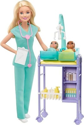 #ad Baby Doctor Theme with Blonde Fashion 2 Doll Furniture amp; Accessories $32.99