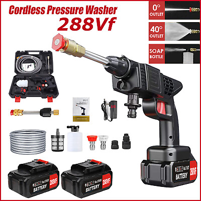 #ad Cordless Electric High Pressure Water Spray Car Gun Portable Washer Cleaner Tool $35.88
