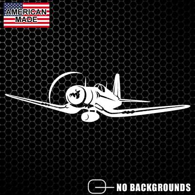 #ad F 4U Corsair Airplane Sticker Decal Fighter Plane Air Force Vought WW2 Aircraft $24.99