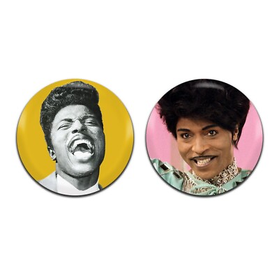#ad 2x Little Richard Rock And Roll Soul 50#x27;s 60#x27;s 25mm 1 Inch D Pin Button Badges GBP 1.89