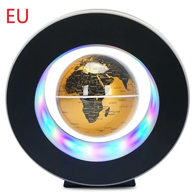 #ad World Map Magnetic Levitation Globe LED Rotating Earth Floating Levitating Lamp $44.53