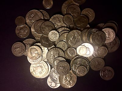 #ad SALE $100 FACE Mixed U.S. Silver Coins ALL 90% Junk Silver Coins Pre 1965 1 $2260.20