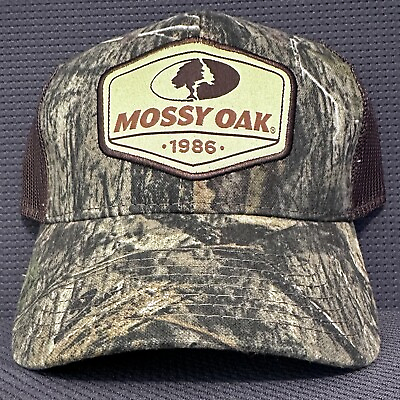 #ad Mossy Oak Hat Cap Snapback Camo Men’s Mesh Back Hunting Fishing Outdoors NWT $12.45