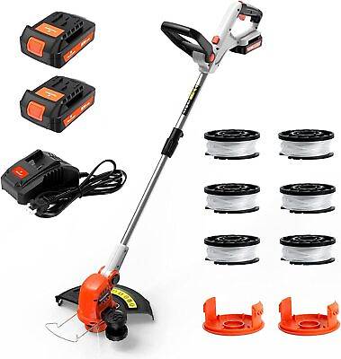 #ad #ad 20V 12quot; Electric Weed Eater Cutter Grass String Trimmer Cordless Battery Powered $59.99