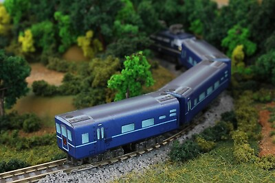 #ad Rokuhan Z gauge SA007 1 Shorty Passenger Car Blue Train Railway Model Japan $15.96