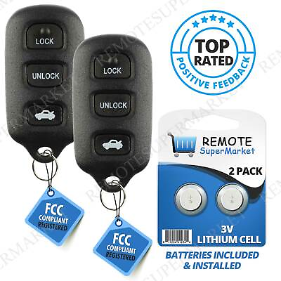 #ad Replacement for Toyota 2002 2006 Camry 2002 2003 Solara Remote Car Key Fob Pair $11.94