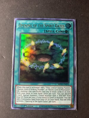 #ad Yugioh Opening Of The Spirit Gates Ultra Rare 1st Edition MP21 EN251 P $3.95