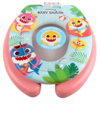 #ad Pinkfong Baby Shark Family Soft Toilet Cover Lid Seat Potty Training Baby Kids $142.48