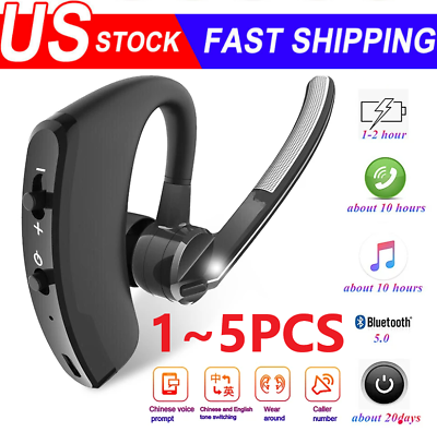 #ad Wireless Bluetooth Headset Stereo Headphone Earphone Sport Handfree Universal $8.14