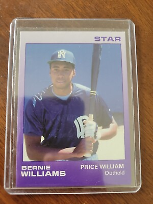 #ad 1988 Star Prince William PURPLE RARE Bernie Williams #24 of 25 MINT CARD WOW $7.49