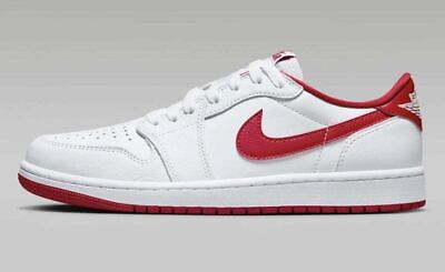 #ad Nike Air Jordan 1 Low Retro OG White University Red Sneaker CZ0790 161 Mens Size $102.27