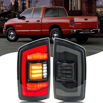 #ad LED Tail Lights for Dodge Ram 3rd Gen 2002 2005 Sequential Signal Rear Lamps $259.99