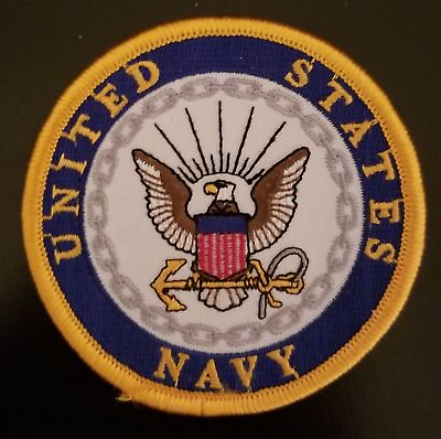 #ad US NAVY 3 INCH ROUND PATCH NEW DESIGN MADE IN THE USA $5.50