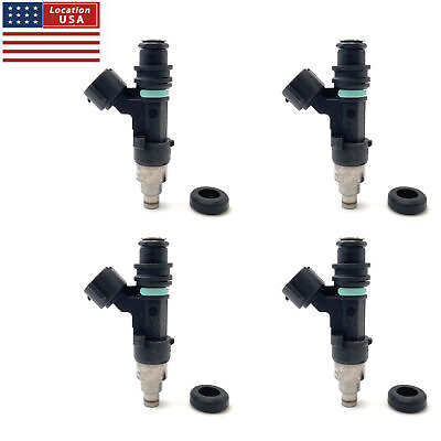 #ad Set 4 15710 82K50 Flow Matched Fuel Injector for 2015 Suzuki Outboard DF 90 $57.49
