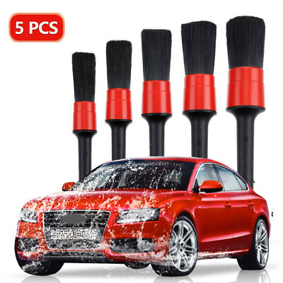 #ad 5 15x Car Detail Brush Wash Auto Detailing Cleaning Kit Engine Wheel Brushes Set $5.79