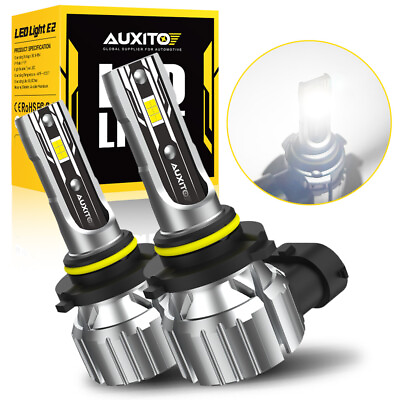 #ad AUXITO 9005 LED Headlight Bulb Kit High Low White Super Bright 6500K CANBUS EOA $20.89