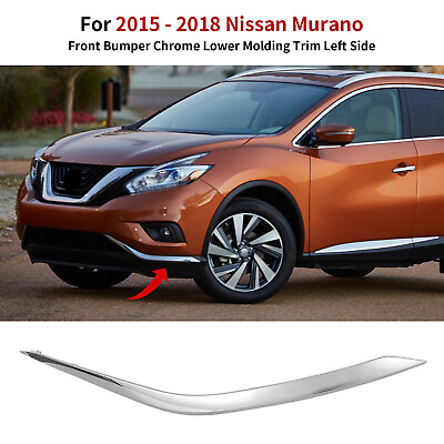 #ad For 2015 2016 2017 2018 Nissan Murano Front Bumper Chrome Molding Trim Left LH $19.90