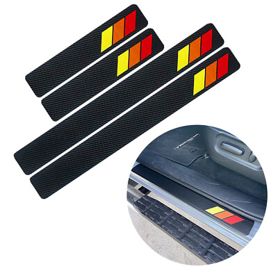 #ad For Toyota Car Door Plate Sill Scuff Cover Anti Scratch Decal Sticker Protector $10.99