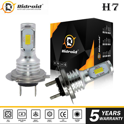 #ad 2PCS H7 LED Headlight Replace Xenon Hi Low Kit Bulbs Beam Super Bright 6000K $11.99