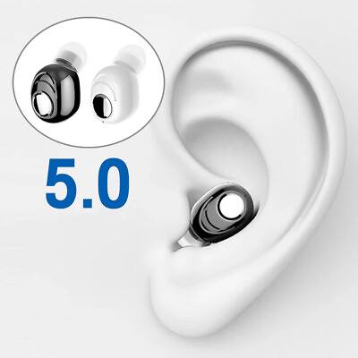 #ad Wireless Invisible Bluetooth Mini Earphone Earbud Headset Headphone with Mic $9.21