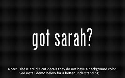 #ad 2x got sarah? Sticker Die Cut Decal vinyl $4.99