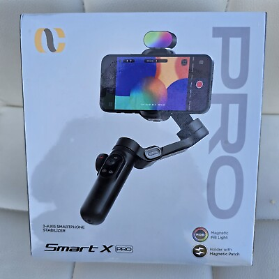 #ad AOCHUAN Smart X Pro 3 Axis Handheld Gimbal for Smartphone NIB Grey color. $85.90