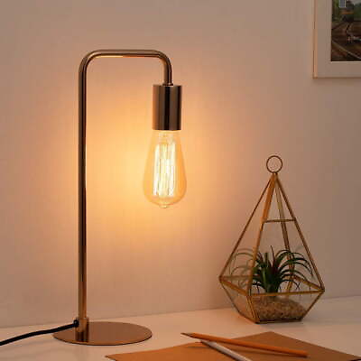 #ad Gold Modern Desk Lamp Industrial Bedside Lamp for Bedroom Office Dormitory $27.39