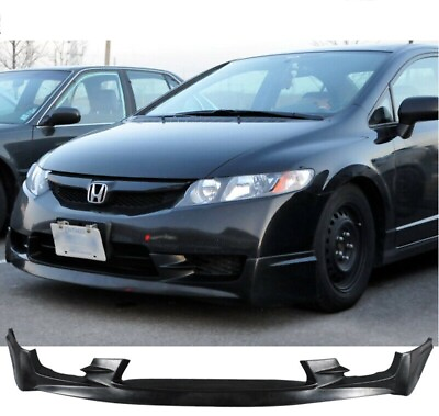 #ad Fit 09 11 Honda Civic 4Dr Sedan PU Mugen Front Bumper Lip Spoiler $95.82