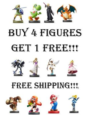 #ad Amiibo Figures Buy 4 Get 1 Free $6 Minimum Purchase $12.95