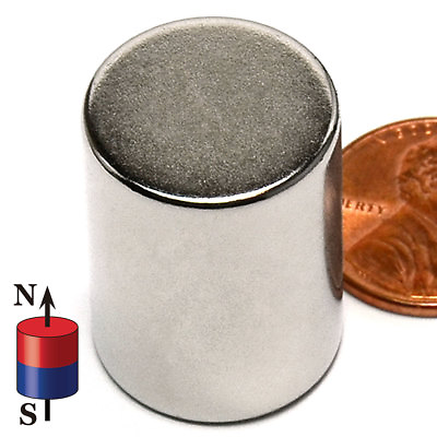 #ad 3 4 in x 1 inch Rare Earth Neodymium Cylinder Magnet Strong N42 25mm 20mm 1in $9.74