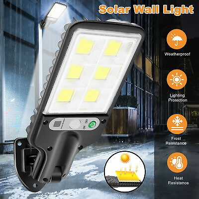 600W LED Solar Flood Light Security Motion Sensor Outdoor Yard Street Wall Lamp $7.99